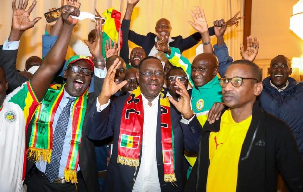 Victoire des lions : Macky Sall explose de joie (images)
