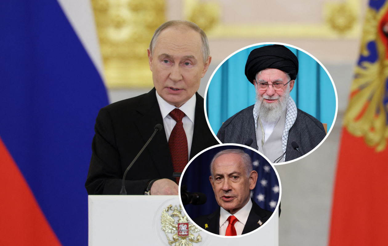 Poutine s'est entretenu avec les dirigeants iranien et israélien