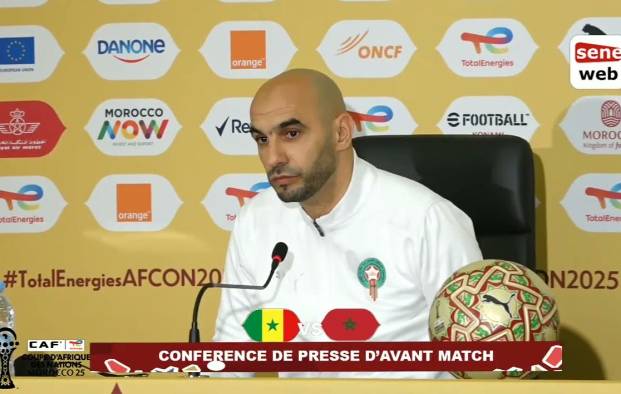 Walid Regragui « Ce ne sera facile ni pour eux, ni pour nous. »