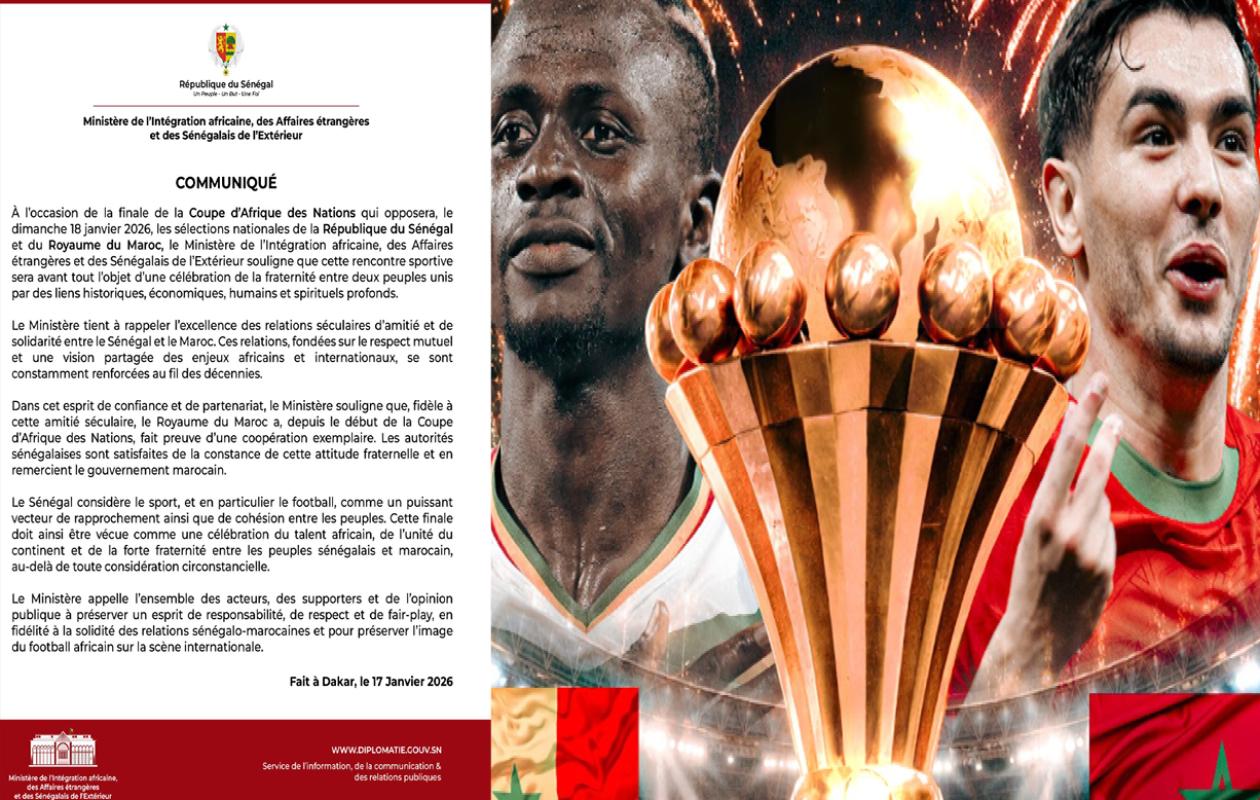 Finale Sénégal-Maroc : Le communiqué officiel du Ministère des Affaires étrangère du Sénégal