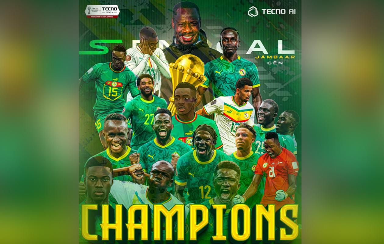 TECNO célèbre les lions sacrés champion d’Afrique 2025 au Maroc