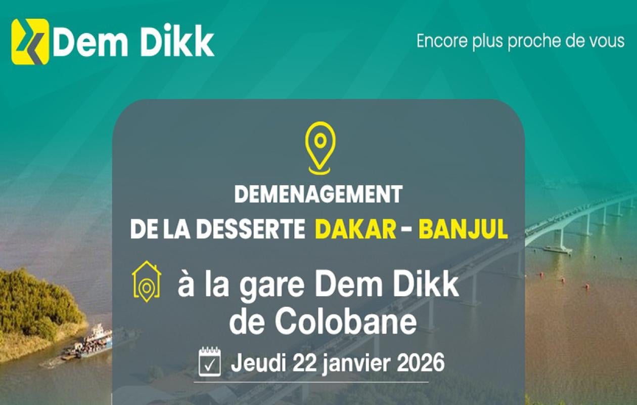 Transport : Dakar Dem Dikk déplace ses départs vers Banjul