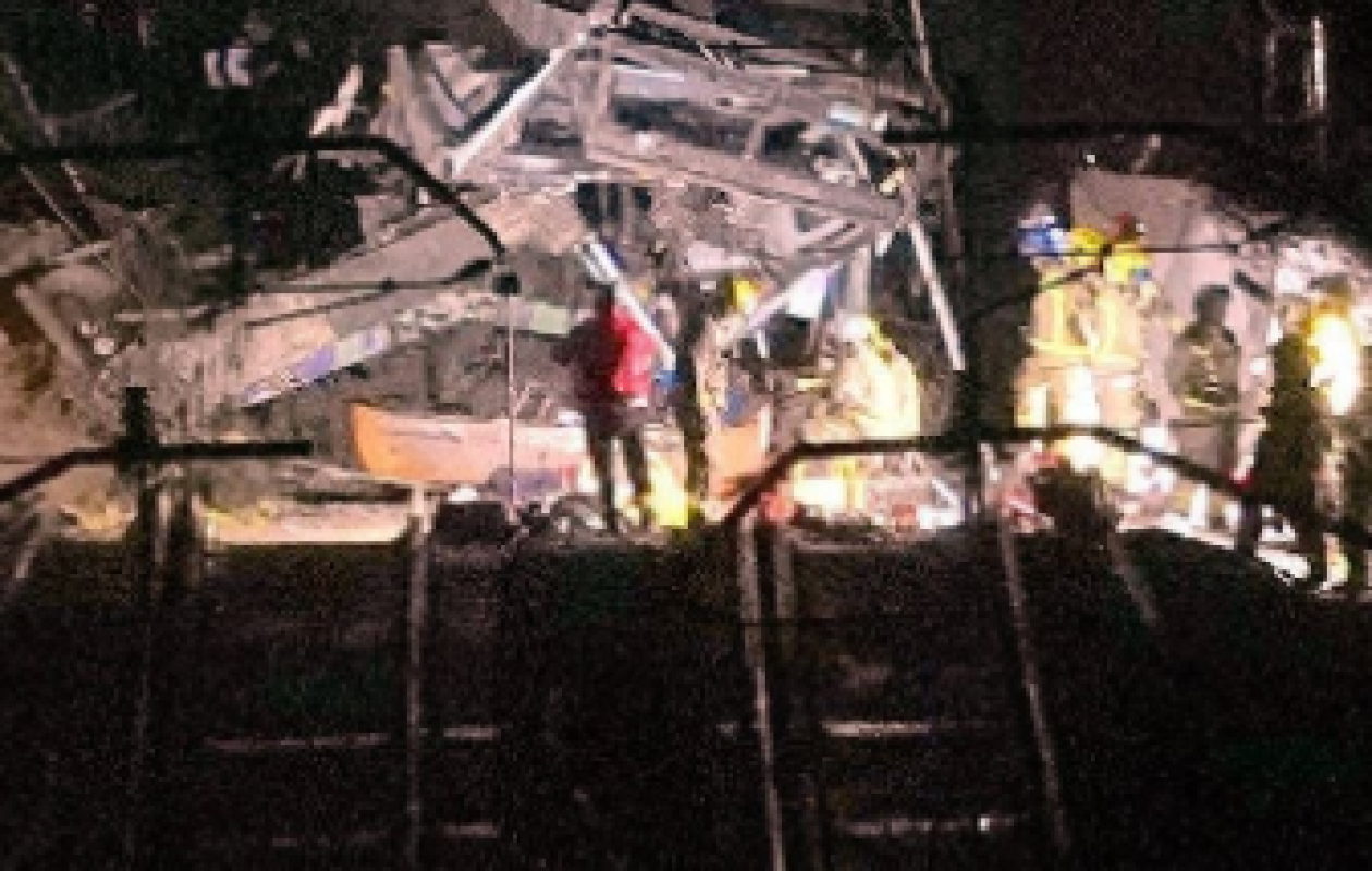 Espagne : Un train heurte un mur effondré sur les voies et fait 1 mort et 4 blessés graves en Catalogne