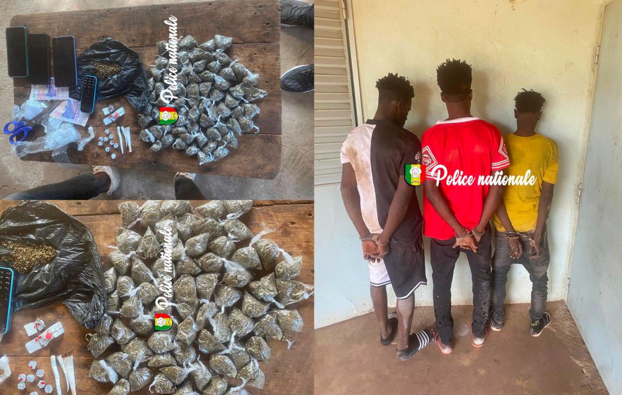 Kush et Tramadol : un important stock saisi, trois suspects interpellés