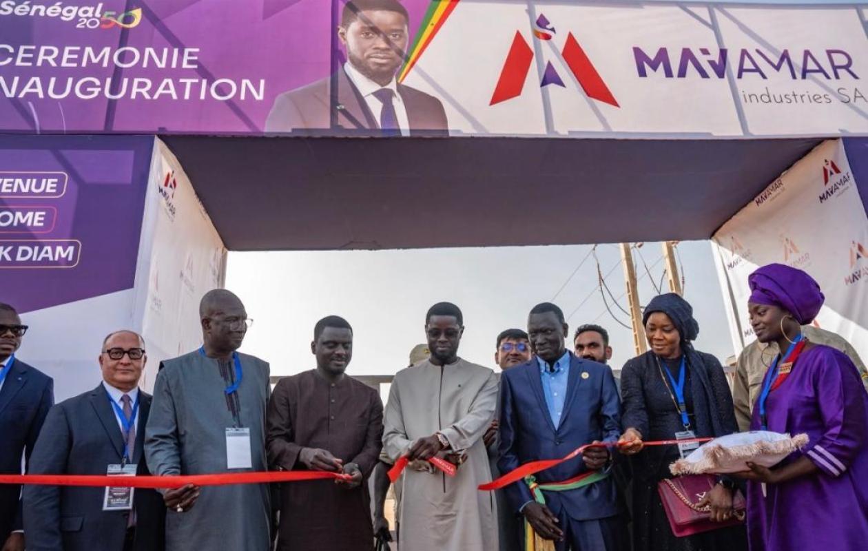 SENDOU : Le président Bassirou Diomaye Faye inaugure la raffinerie MAVAMAR Industries SA