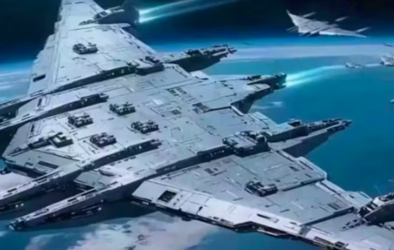 La Chine présente un colossale porte-avions spatial tout droit sorti de Star Wars