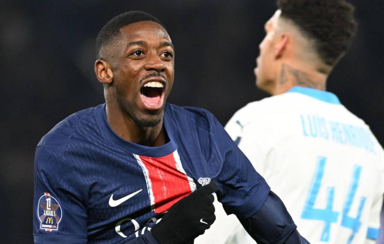 Ligue 1 française : Le PSG et Dembélé tetanisent Marseille