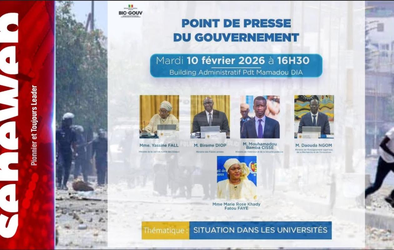 Mort d'un étudiant : le Gouvernement, face à la Presse