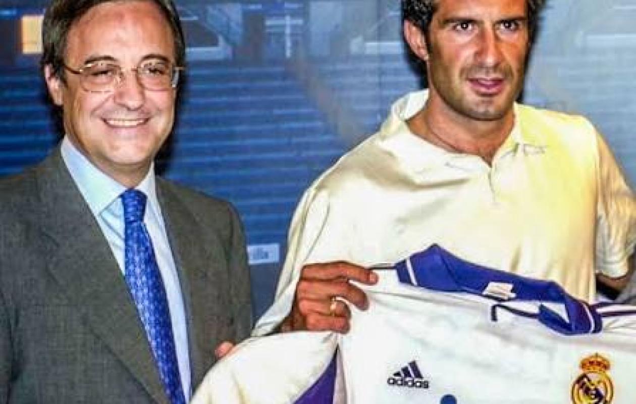 Florentino Perez, Luis Figo et un contrat secret : Le braquage électoral qui a changé le foot