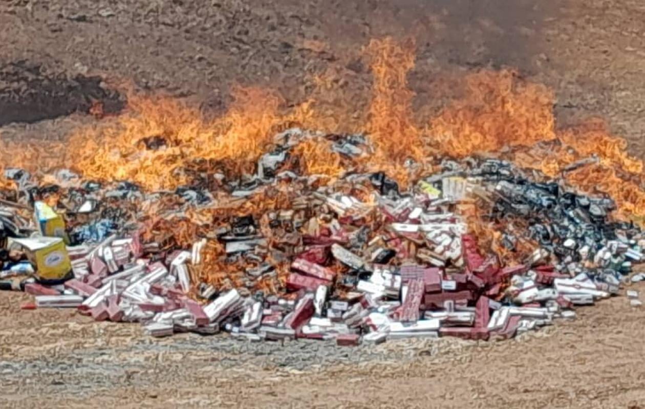 Vélingara : 5 t de produits prohibés incinérées