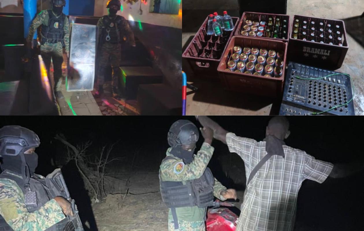 Lutte contre les débits de boisson clandestins : une opération du GARSI2 aboutit à une importante saisie à Bougouda.