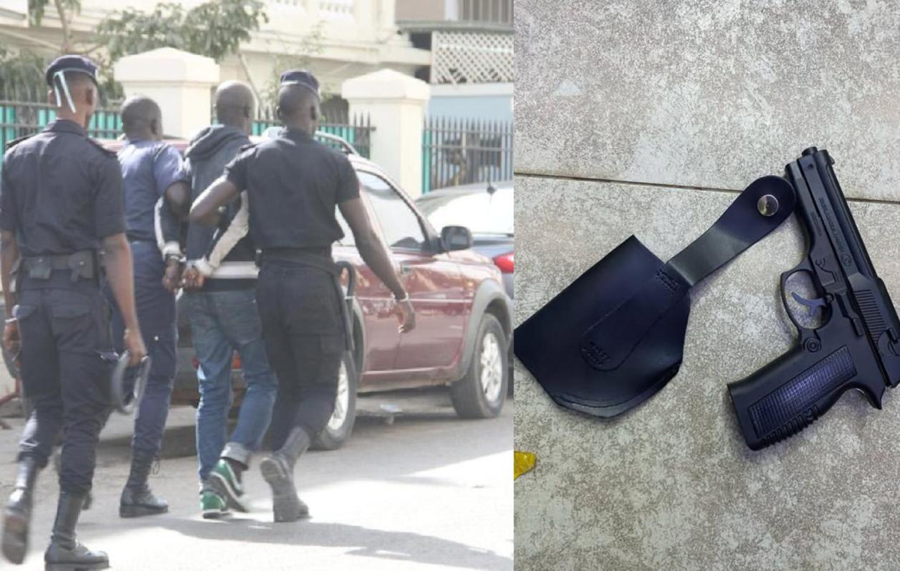Keur Massar : un homme arrêté par la Sûreté urbaine avec un pistolet après une course-poursuite