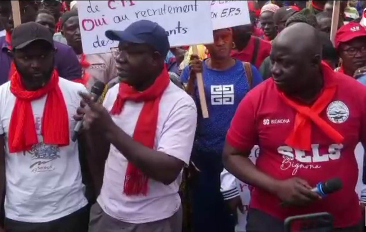 Bignona : Les enseignants du G7 ont arpenté les rues pour dire non à la ponction sur les salaires