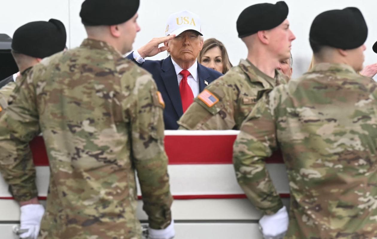 Trump a accueilli les dépouilles de soldats tués au Moyen-Orient