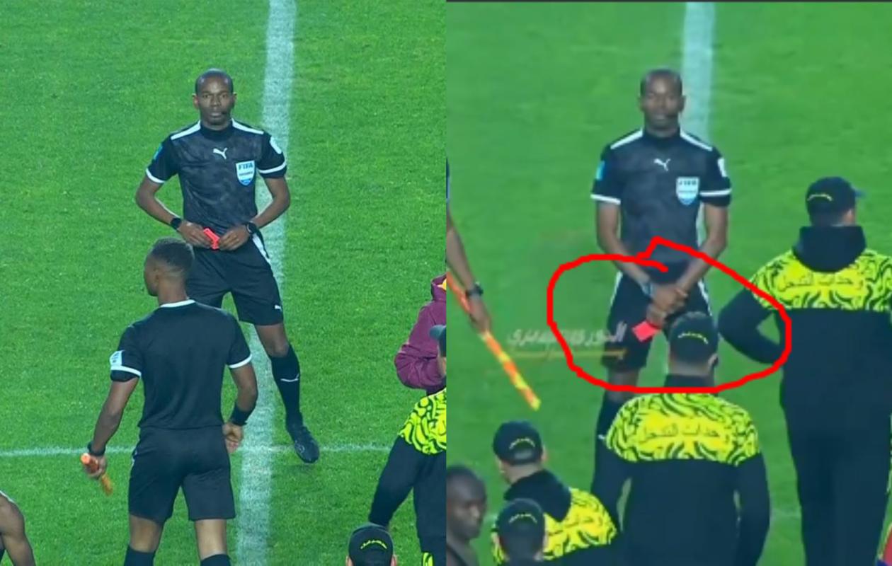 Espérance Tunis - Al Ahly : Issa Sy siffle la fin et sort son carton rouge pour menacer les joueurs (vidéo)