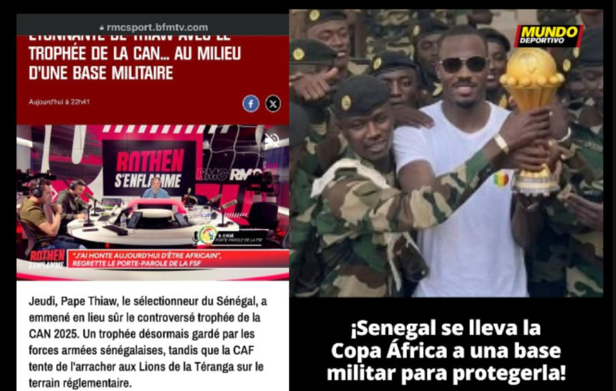 INTOX: Le trophée de la Can au coeur d'une polémique médiatique impliquant RMC et Mundo deportivo