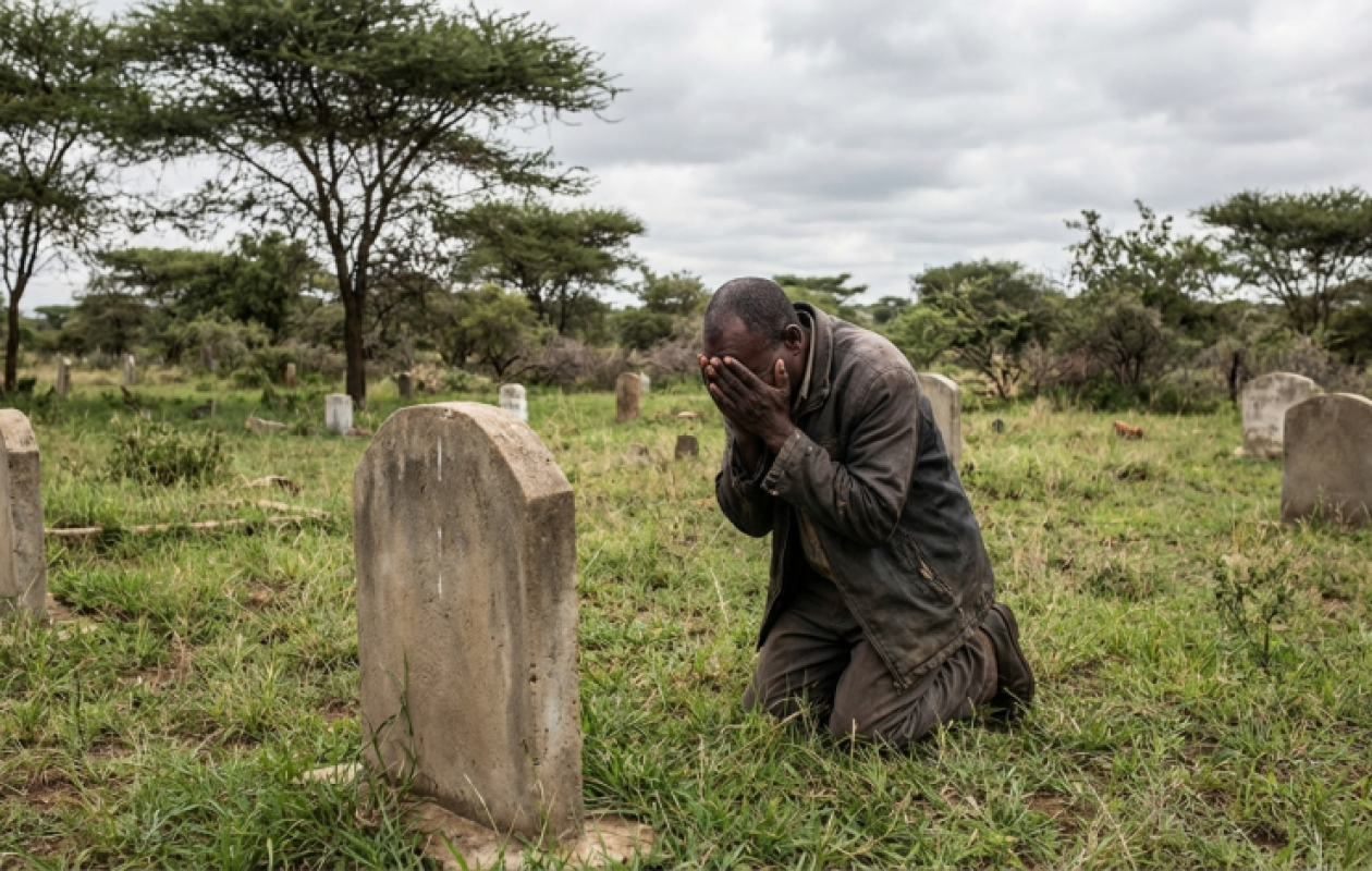 Cameroun : un test ADN révèle qu’il n’est pas le père de ses 6 enfants — il s’en prend à la tombe de sa femme