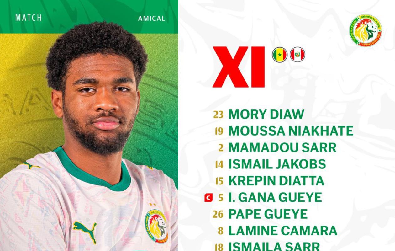 Sénégal - Pérou : La composition officielle des Lions de la Teranga