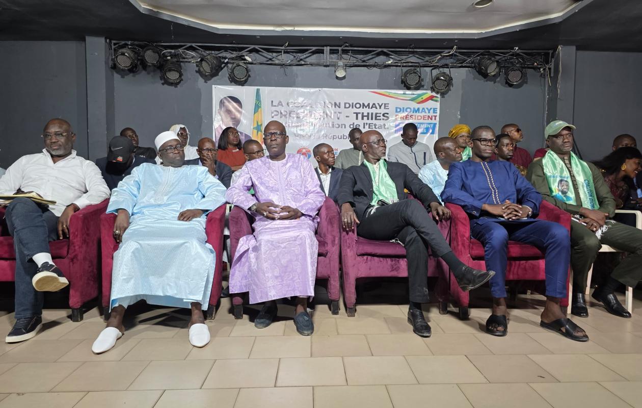 Thiès : la coalition « Diomaye Président » se mobilise pour le 4 avril et défend le bilan du chef de l’État