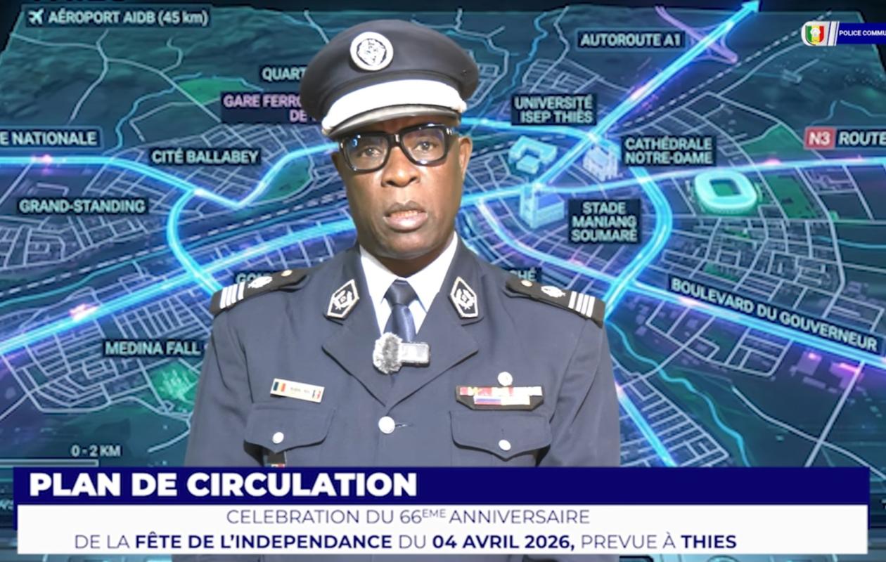 Célébration du 4 Avril à Thiès : la police dévoile son plan de circulation