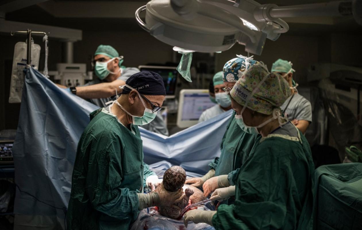 Accoucher dans un abri en Israël