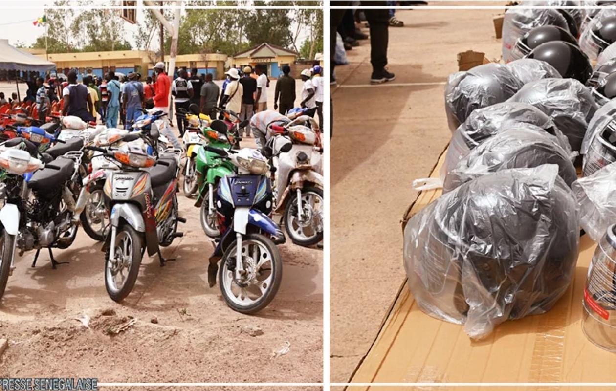Kaolack : Les conducteurs de motos Jakarta dénoncent l’obligation d’un second casque pour les clients