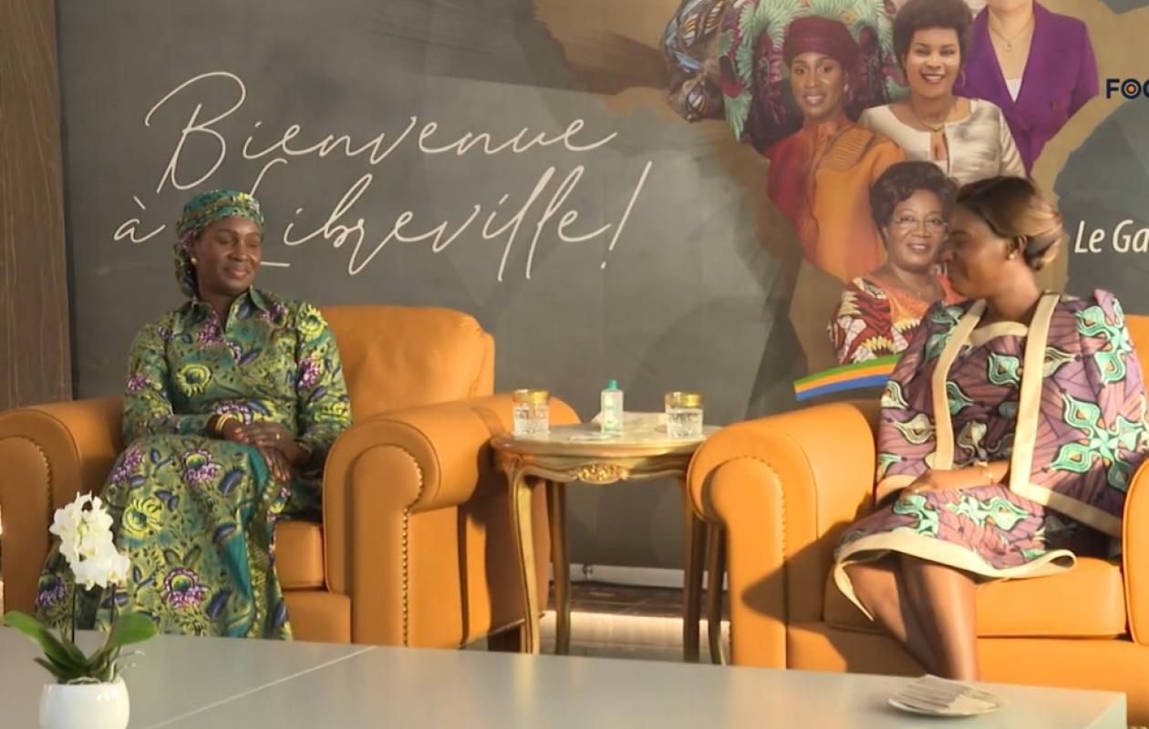 SIX PREMIERES DAMES AFRICAINES AU GABON POUR LE LANCEMENT DU PROGRAMME NATIONAL POUR LA RESILIENCE