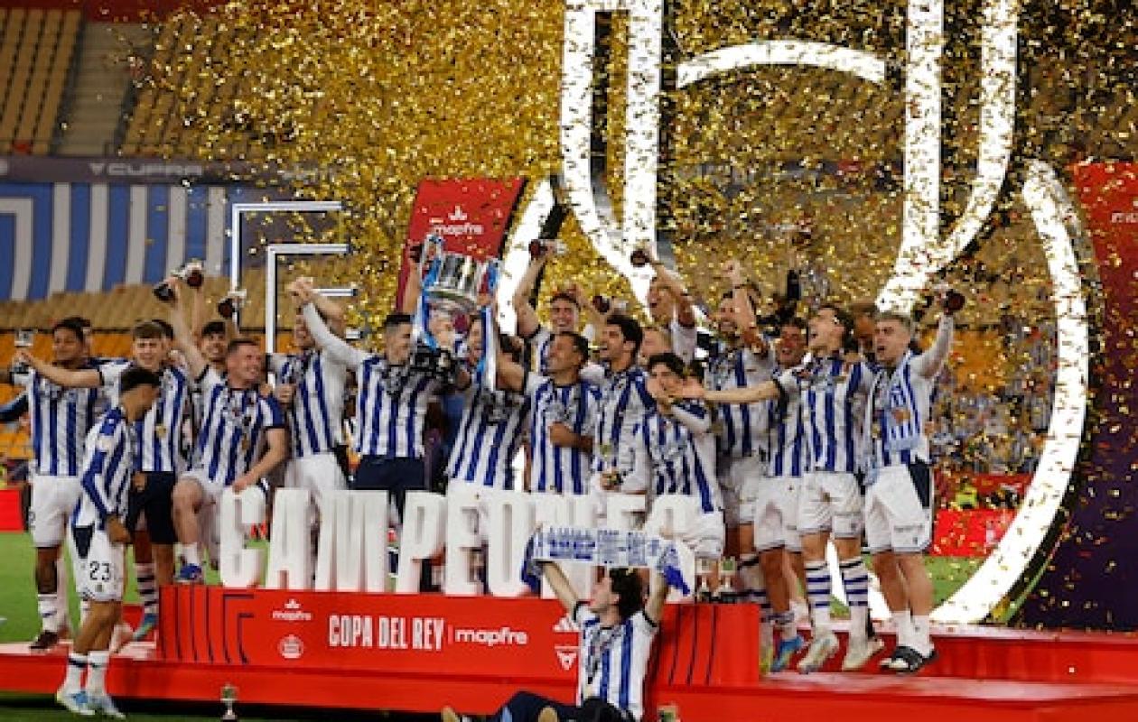 Espagne: la Real Sociedad remporte la Coupe du Roi contre l'Atlético Madrid aux tirs au but