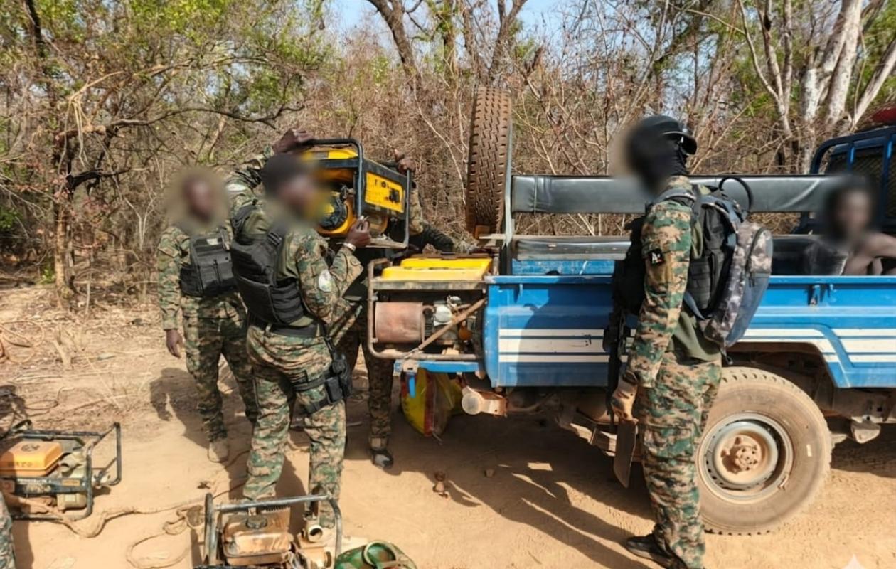 Saraya : Coup de filet du GARSI 2 contre les orpailleurs clandestins à Wortokhaty