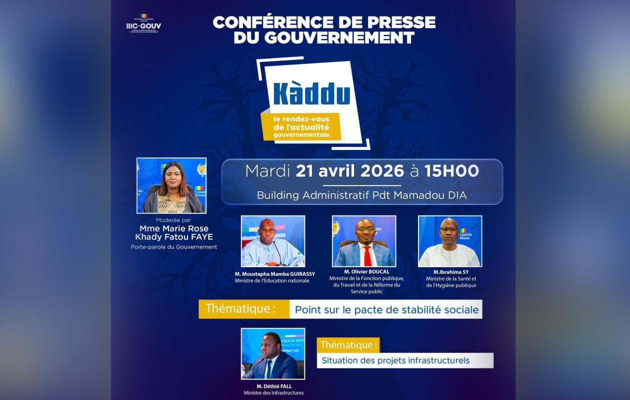 Conférence de presse du gouvernement, ce mardi : la stabilité sociale et les projets infrastructurels au menu