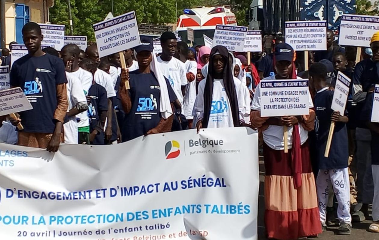 Kaffrine : Une randonnée des talibés ouvre la journée dédiée à leur protection et à leurs droits