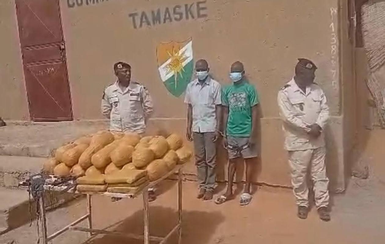Niger : 45 kg de cannabis saisis, deux suspects interpellés