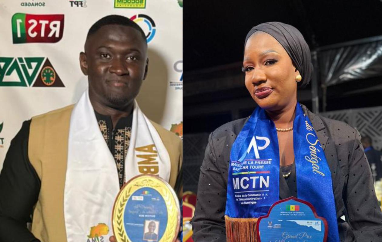 Grand Prix des Médias : Awa Faye et Moustapha Toumbou portent haut les couleurs de Seneweb