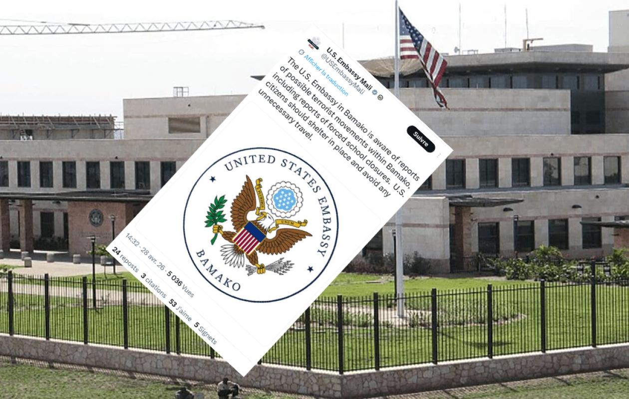 Alerte sécuritaire à Bamako : L'ambassade des États-Unis craint des « mouvements terroristes »