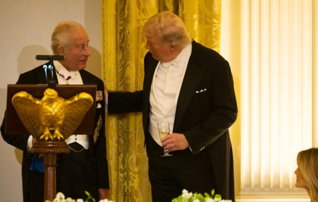 "Sans nous, vous parleriez français" : Charles III raille Trump au dîner d'État de la Maison Blanche