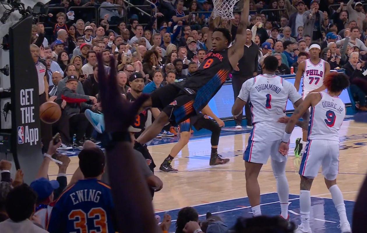 Play-offs NBA: les Knicks battent les 76ers 108-102 et mènent 2-0