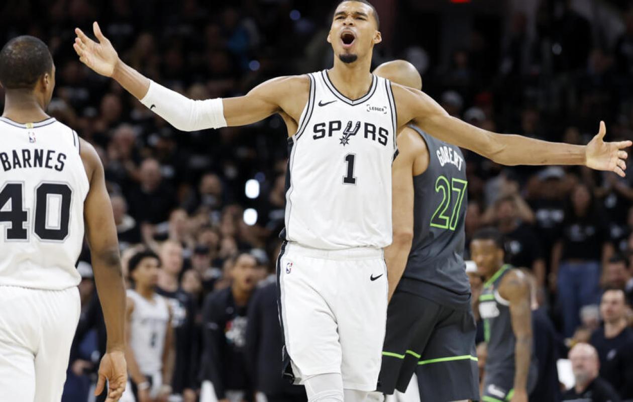 Play-offs NBA: Wembanyama et les Spurs égalisent contre les Timberwolves