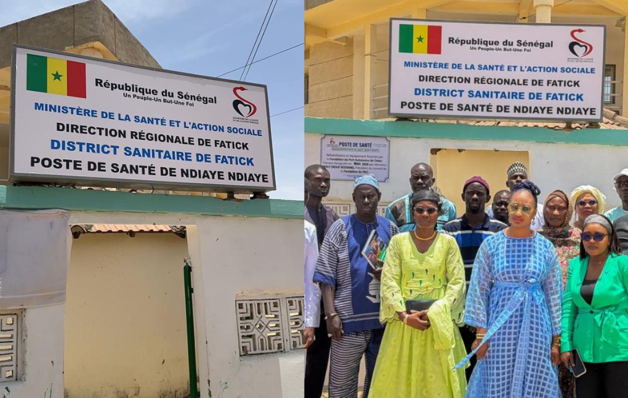 Ndiaye Ndiaye : la Fondation du PAD investit 4,5 millions de FCFA dans la réhabilitation du centre de santé