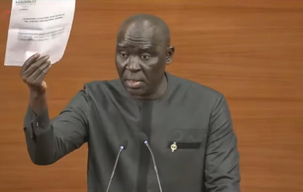 Seconde lecture du Code électoral : Le député Tafsir Thioye dénonce un « faux texte » en pleine séance plénière