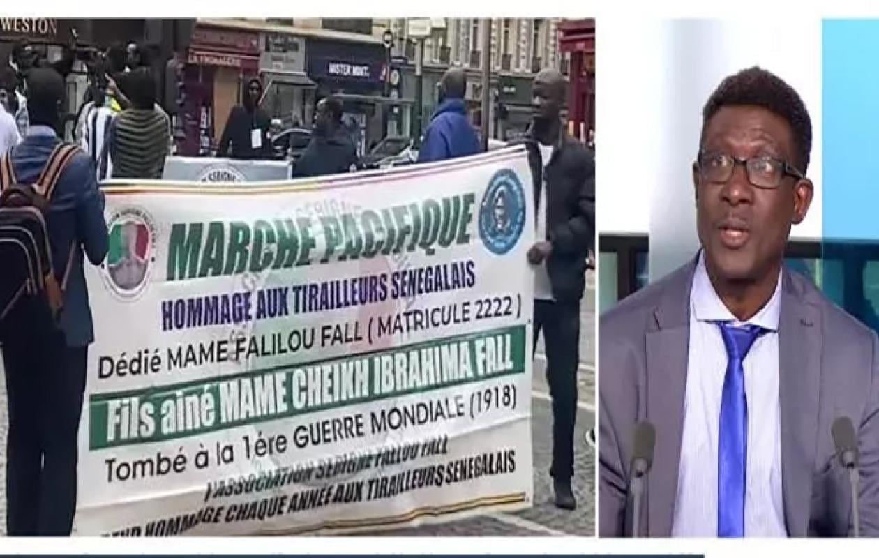 Tirailleurs sénégalais : à Paris, une marche mémorielle pour rappeler leur rôle dans la libération en 1945