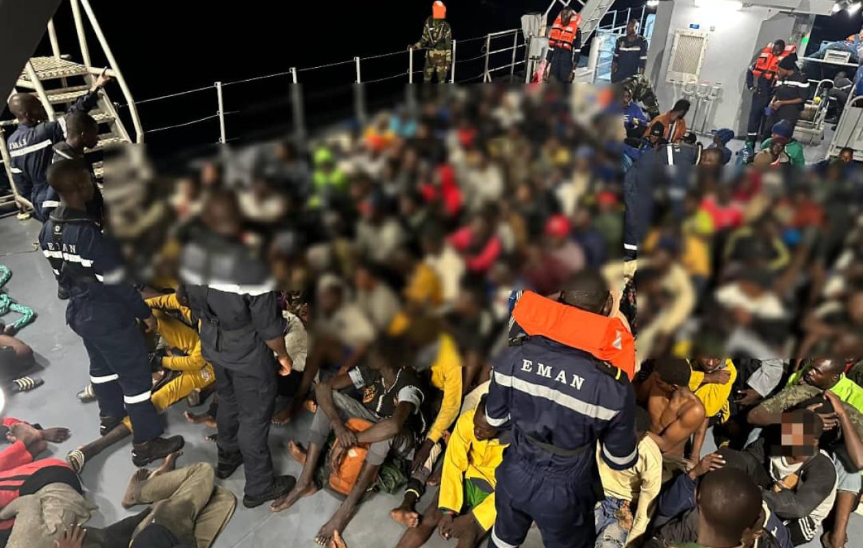 Saint-Louis : une pirogue avec plus de 150 migrants échoue au large, 85 interpellés dont des mineurs gambiens, 5 hospitalisés en urgence