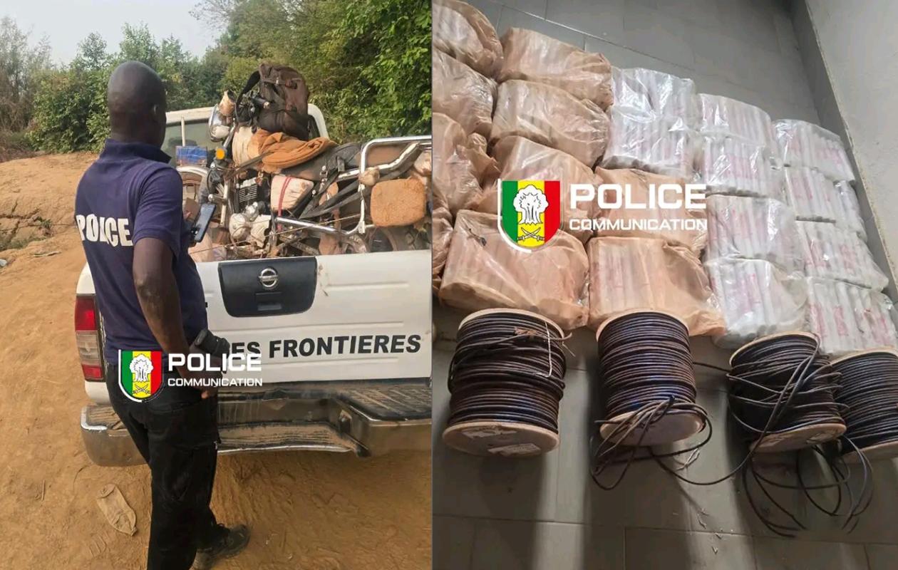 Kidira : Une importante cargaison d'explosifs interceptée par la police des frontières