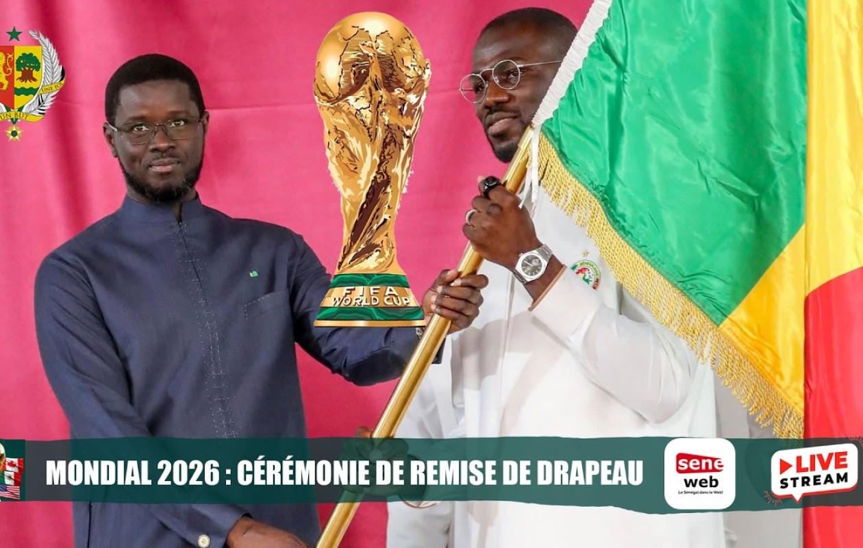 Suivez la remise du drapeau aux Lions du Sénégal...