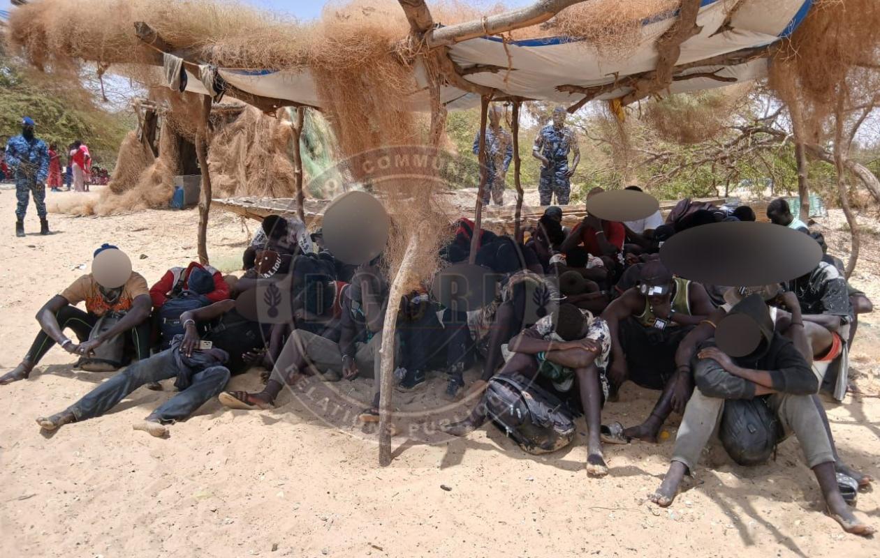 Lutte contre la migration irrégulière : Une soixantaine de migrants secourus par la gendarmerie de Saint-Louis