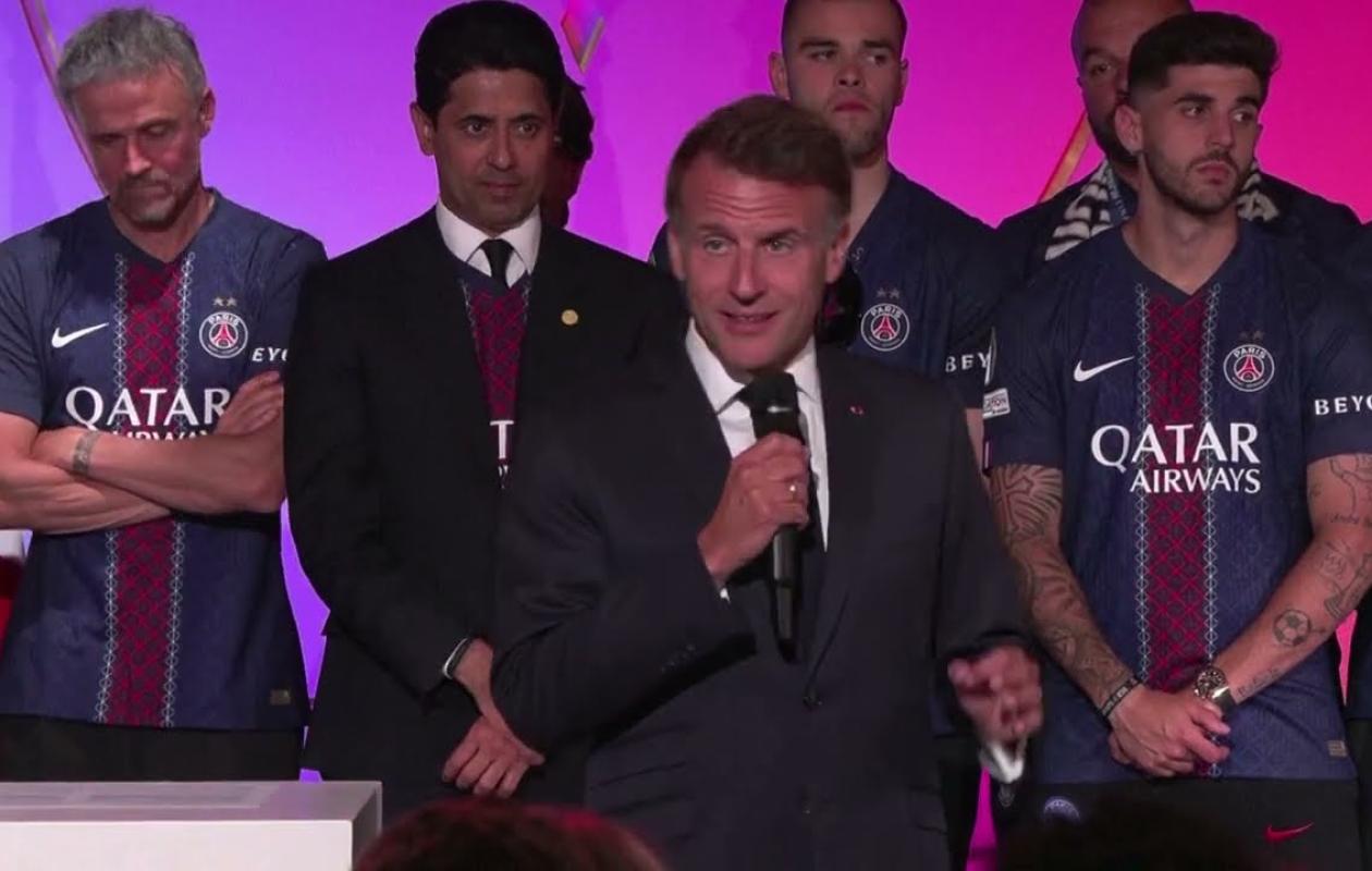 Foot: Macron juge "inqualifiables" les violences qui ont suivi à Paris la victoire du PSG