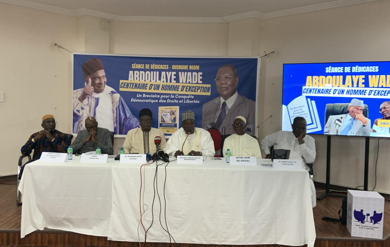 « Abdoulaye Wade : centenaire d’un homme d’exception » : Me Ousmane Ngom Ngom prêche le « Sopi »
