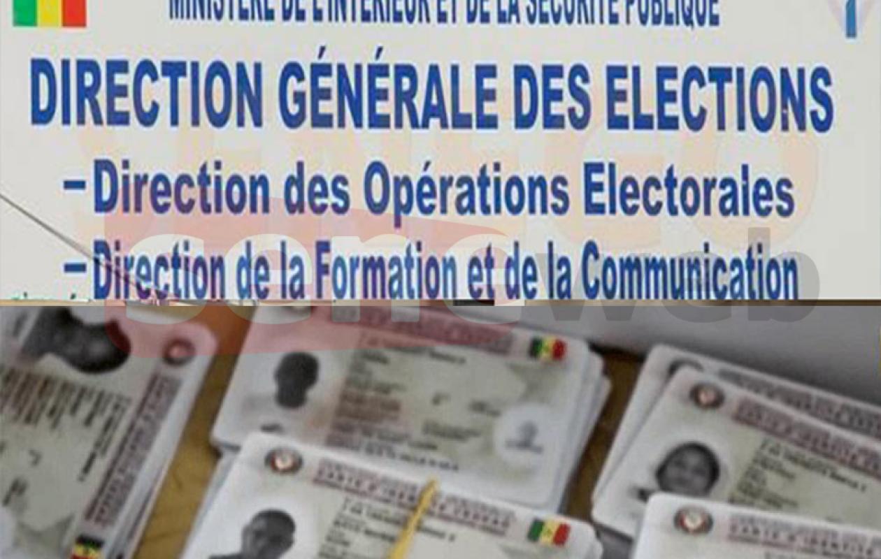 Processus électoral: La DGE annonce la disponibilité des cartes d'électeurs