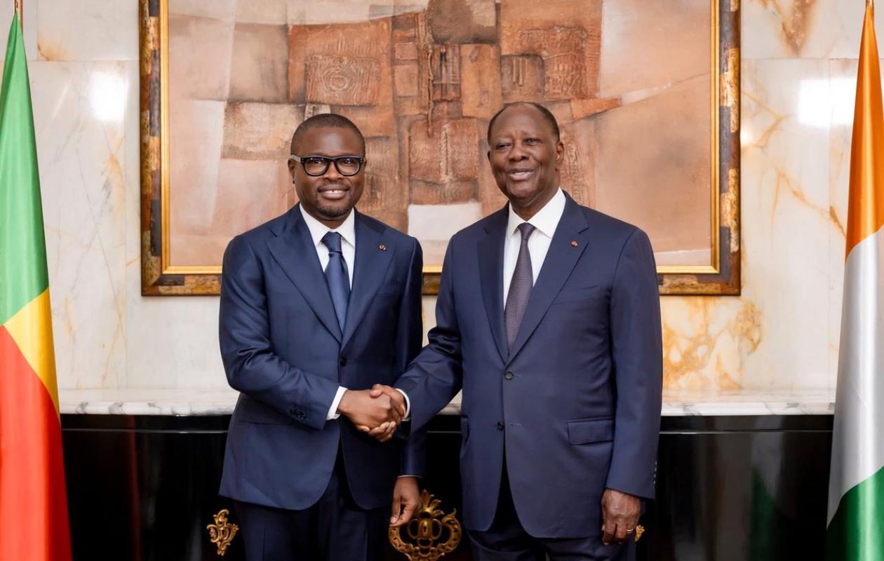 Côte d’Ivoire : Le président béninois Wadagni chez Alassane Ouattara