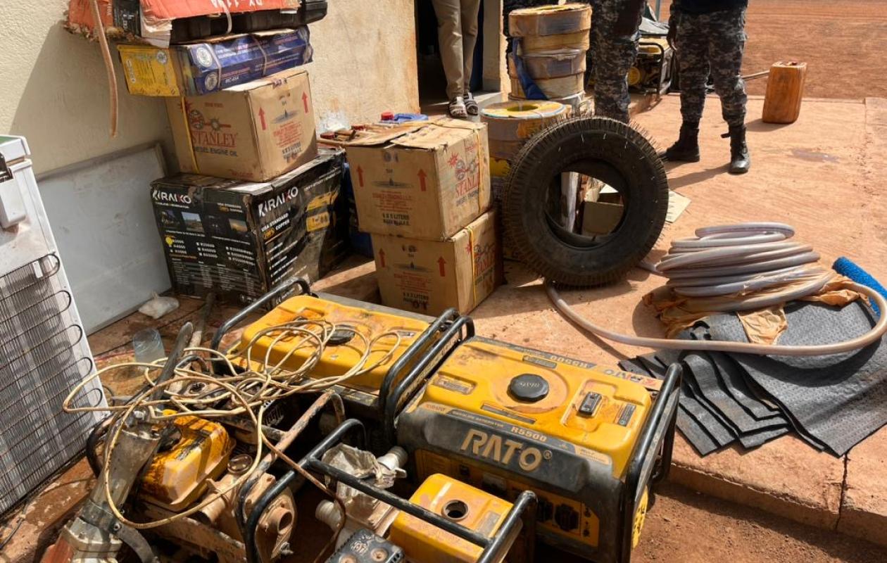 Kédougou : La gendarmerie démantèle plusieurs sites d’orpaillage clandestin à Séguékho
