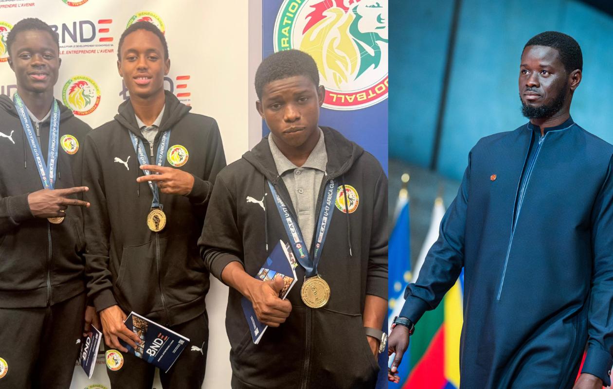 Football : les Lionceaux U17 chez Diomaye Faye